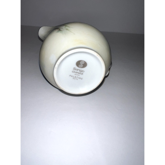 Vintage Sango China Occupied Japan Rose Floral Design Sugar Bowl & Creamer - Picture 4 of 10